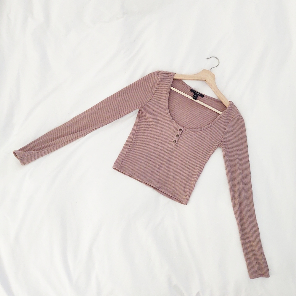 Dusty rose crop top